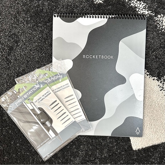 ROCKETBOOK Core Reusable Spiral Notebook Black Multi Lined App-Connect Erasable - Picture 7 of 8